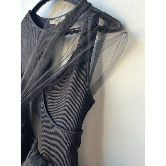 Womans Layered Ruffle TULLE DRESS BLACK -Size EXTRA SMALL - Picture 5 of 8
